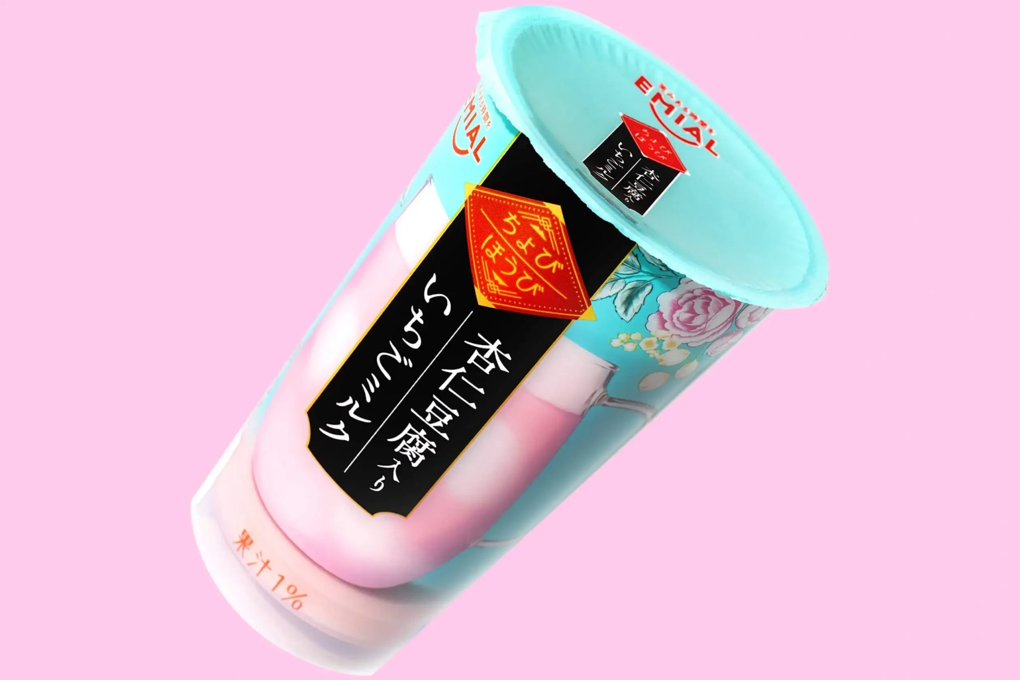 杏仁豆腐入り いちごミルク